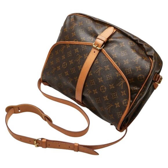 LOUIS VUITTON Brown Monogram Leather Shoulder Bag - Picture 8 of 13